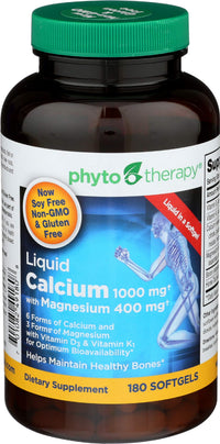Thumbnail for Phytotherapy Rx Calcium Liquid Softgel - 180 per Pack - 1 Each.