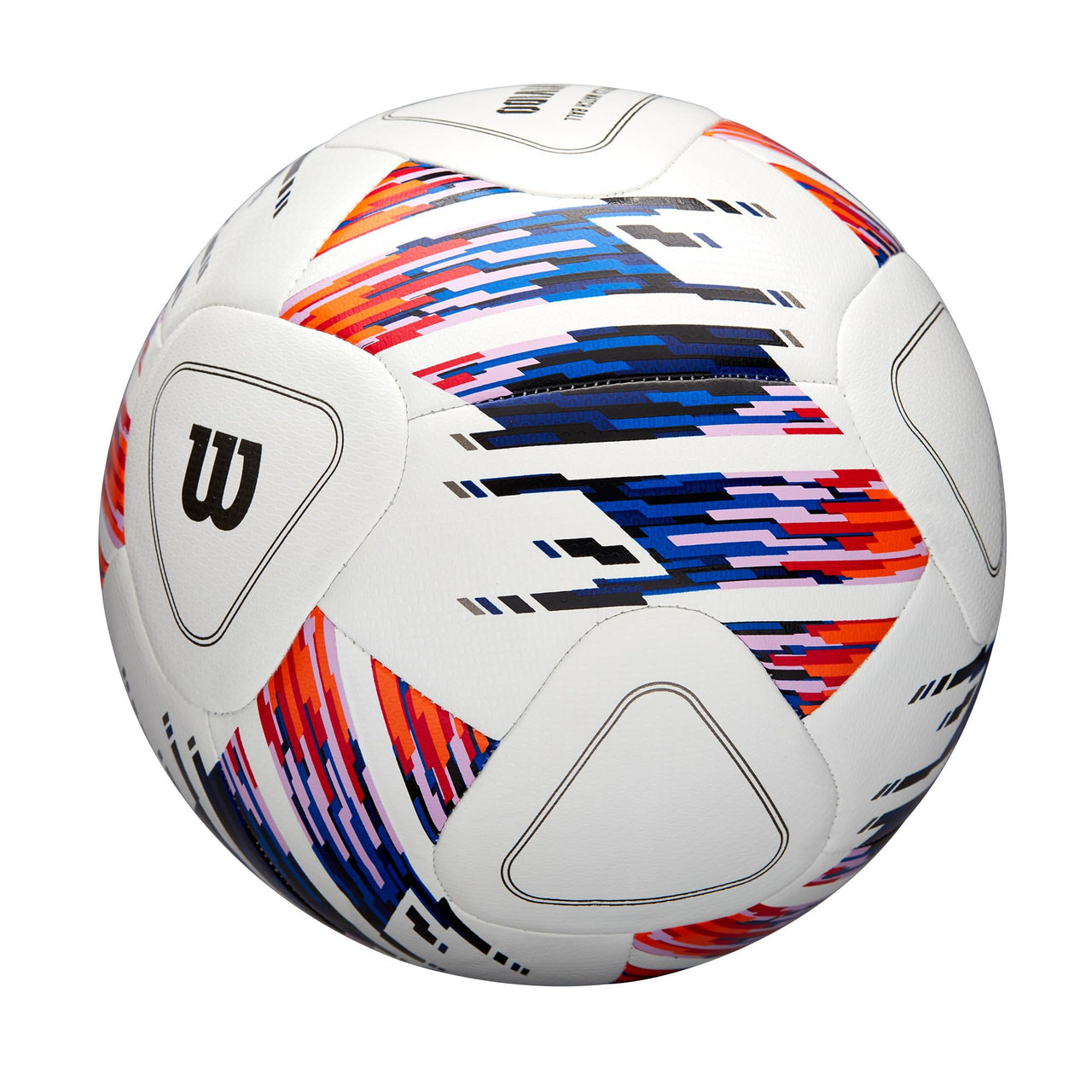 WILSON NCAA Vivido Replica Soccer Ball - Size 5, White/Orange/Purple
