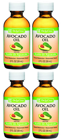 Thumbnail for De La Cruz Avocado Oil - Expeller Pressed Pure 100% Avocado Oil for Hair and Body - Lightweight Body Oil for Dry Skin - 2 FL. OZ. (4 Bottles)