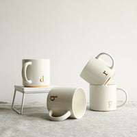 Thumbnail for COLLECTIVE HOME - Monogram Ceramic Mugs, 15 oz Golden Initial Coffee Cups, Elegant Alphabet Tea Mugs, Elegant Personalized Mug with Gift Box, Luxurious Cups for Office and Home (d)