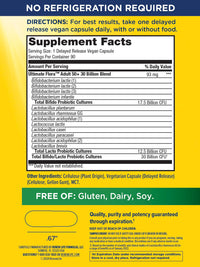 Thumbnail for Renew Life Probiotic Adult 50 Plus Probiotic Capsules, Daily Supplement Supports Urinary, Digestive and Immune Health, L. Rhamnosus GG, Dairy, Soy and gluten-free, 30 Billion CFU, 90 Count