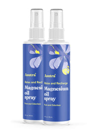 Thumbnail for ASUTRA Magnesium Oil Spray, 4 fl oz (Pack of 2)- Topical Magnesium, Rapid Absorption, Pure, Odorless and Non-Greasy, Magnesium Derived from Zechstein Seabed