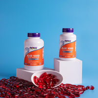 Thumbnail for NOW Foods Supplements, Neptune Krill, Double Strength 1000 mg, Phospholipid-Bound Omega-3, 60 Softgels