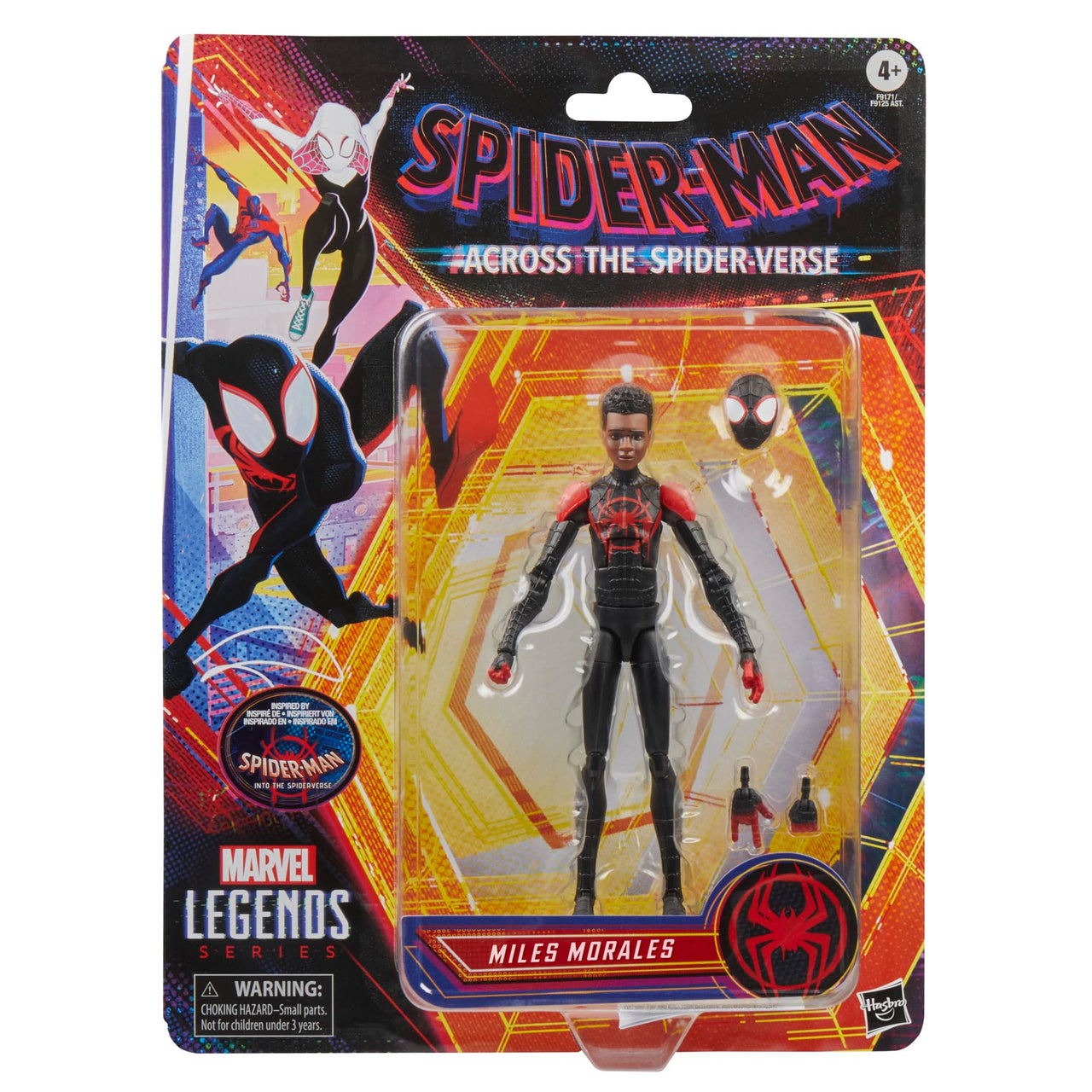 Marvel Legends Series Miles Morales, Spider-Man: Into the Spider-Verse Collectible 6 Inch Action Figure