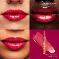 Thumbnail for NYX PROFESSIONAL MAKEUP Fat Oil Slick Click, Lightweight, Buildable, Pigmented Vegan Lip Balm - Double Tap