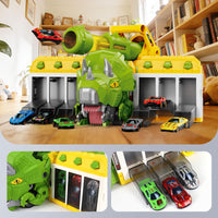 Thumbnail for BYFWH Foldable Triceratops Truck Toy, Ejection Shooting with Storage Bay Compact Foldable Design with Shooting Launcher, 10 Cars & 12 Soft Balls, Fun for Boys & Girls 3-12