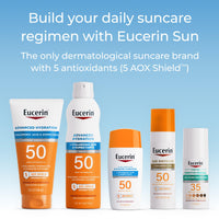 Thumbnail for Eucerin Sun Advanced Hydration SPF 50 Sunscreen Lotion, Lightweight Sunscreen with Hyaluronic Acid and Humectants, Hypoallergenic, Fragrance Free, No Oxybenzone or Octinoxate, 5 Fl Oz Tube