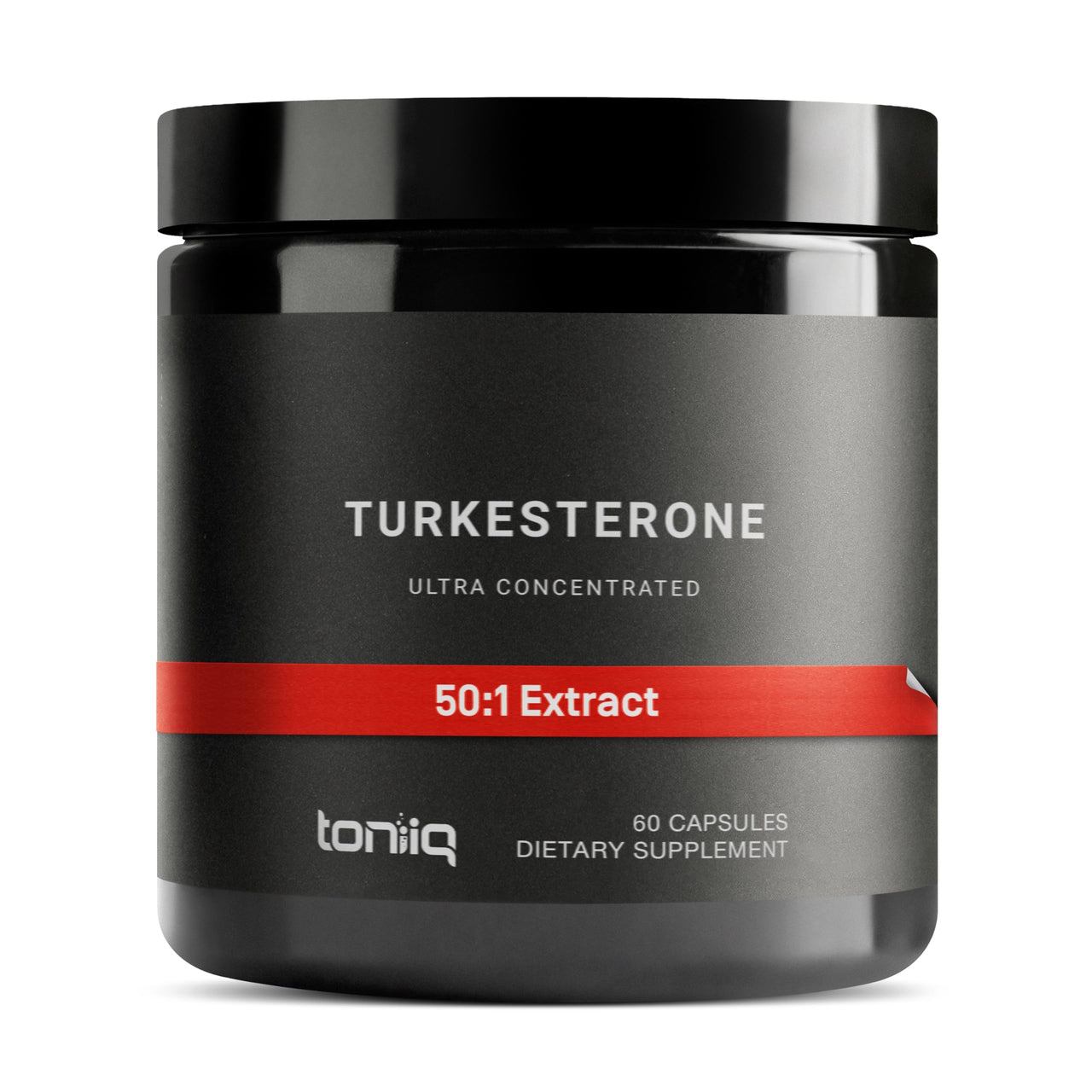 Toniiq Turkesterone Supplement for Men - Ultra High Potency 50:1 Extract with 20% Turkesterone - Highly Concentrated - Third-Party Lab Tested - 60 Capsules