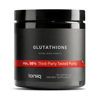 Thumbnail for Toniiq Ultra High Strength Glutathione Capsules - 1000mg Concentrated Formula - 98%+ Highly Purified and Bioavailable - Non-GMO Fermentation - 120 Capsules Reduced Glutathione Supplement
