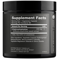 Thumbnail for Toniiq Ultra High Strength 5HTP Capsules - 99%+ Highly Purified and Bioavailable - 12:1 Concentrated Extract - 200mg - 90 Veggie Capsules