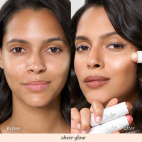 Thumbnail for Julep Skip The Brush Cream to Powder Highlighter Stick- Sheer Glow - Blendable and Buildable Color - 2-in-1 Makeup Stick