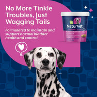 Thumbnail for NaturVet Bladder Support Plus Cranberry for Dogs, 60 ct Soft Chews, Made in The USA with Globally Source Ingredients