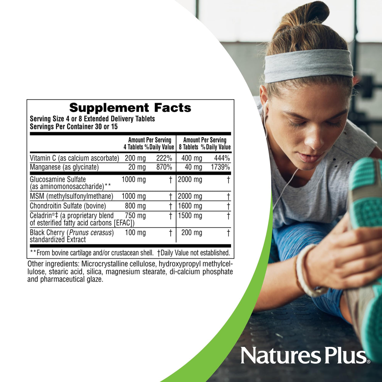 NaturesPlus Ultra Rx-Joint Triple Strength - 120 Tablets - Supports Healthy Joint Function - with Glucosamine, Chondroitin & MSM - Gluten Free - 30 Servings