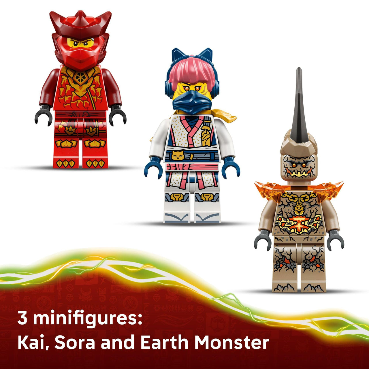 LEGO NINJAGO Kai’s Dragon Mech Battle Pack Building Toy for Boys, Girls, & Kids, Ages 6+ - Poseable Dragon Figure & 3 Character Minifigures for Pretend Play - Gift Idea for Birthdays - 71851