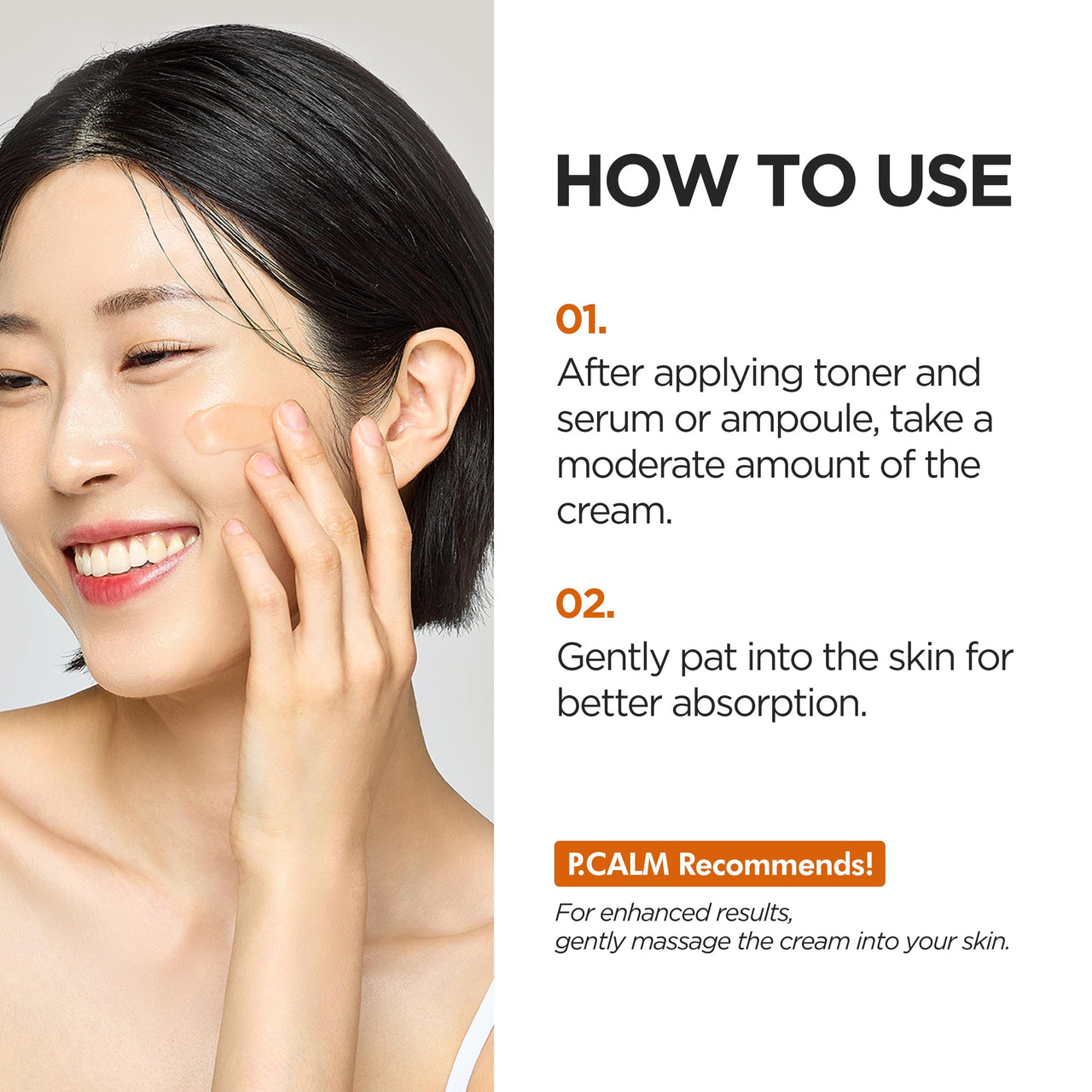 P.CALM Retinolagen Ampoule Shot Cream - Retinol & Vegan Hydrolyzed Collagen & Bakuchiol for Pore Tightening, Mositurizing, Korean Glass Skin (60ml / 2.02 fl.oz)