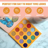 Thumbnail for Juvia's Place Palette The Magic Mini - Bright and Bold Red, Shades of 16, Professional Eye Makeup, Pigmented Palette, Makeup Palette for Eye Color & Shine