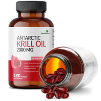 Thumbnail for Futurebiotics Antarctic Krill Oil 2000mg with Astaxanthin, Omega-3s EPA, DHA and Phospholipids - 100% Pure Premium Krill Oil Heavy Metal Tested, Non GMO – 120 Softgels