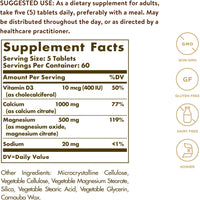 Thumbnail for Solgar Calcium Magnesium with Vitamin D3, 300 Tablets - Promotes Healthy Bones, Supports Nerve & Muscle Function - Highly Absorbable Form - Non-GMO, Gluten Free, Dairy Free, Kosher - 60 Servings