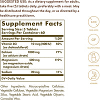 Thumbnail for Solgar Calcium Magnesium with Vitamin D3, 300 Tablets - Promotes Healthy Bones, Supports Nerve & Muscle Function - Highly Absorbable Form - Non-GMO and Gluten Free - 60 Servings