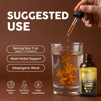 Thumbnail for Clean Nutra Organic Maca Root Liquid Drops with Ashwagandha, Fenugreek, Beet Root and L-Arginine Liquid Multivitamin for Women and Men - Adapto Drive