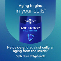 Thumbnail for One A Day Age Factor Cell Defense-Cell Health Supplement to Support Healthy Aging Journey, Cell Health Support for Adults, with Olive Polyphenols, Resveratrol, Vitamin B3 (Niacinamide), 30 Softgels