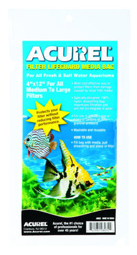 Thumbnail for Acurel Filter Drawstring Lifeguard Media Bag, 4-Inch by 12-Inch