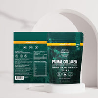 Thumbnail for Primal Harvest Collagen Powder for Women or Men Primal Collagen Peptides Powder Type I & III, 10 Oz Collagen Protein Powder for Hair, Skin, Nails (Single, Original)