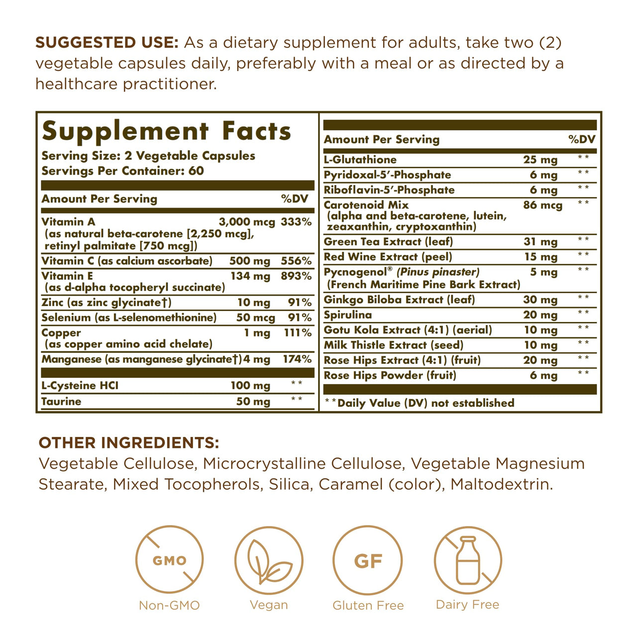 Advanced Antioxidant Formula 120 VegCaps