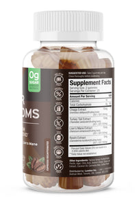 Thumbnail for SUKU Vitamins - Super Mushroom -Reishi Chaga, Turkey Tail & Lions Mane Blend Gummies for Immunity - Easy to Chew - Non GMO, Gluten Sugar Free - Espresso Decaffeinated Flavored Gummy Vitamins, 50 Count