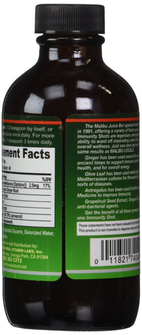 Thumbnail for California Natural Immunity Shots 4oz Bottle Zinc, Organic Ginger Root, Oregano Oil - Potent & Pure Immune System Booster - Immune System Support (Pack of 1)