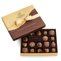 Thumbnail for Godiva Milk Chocolate Gift Box- Praline in Milk Chocolate, Assorted Chocolate Candy Gift Basket for Congratulations, Birthday and Anniversary, Gold Ribbon, 18-Piece