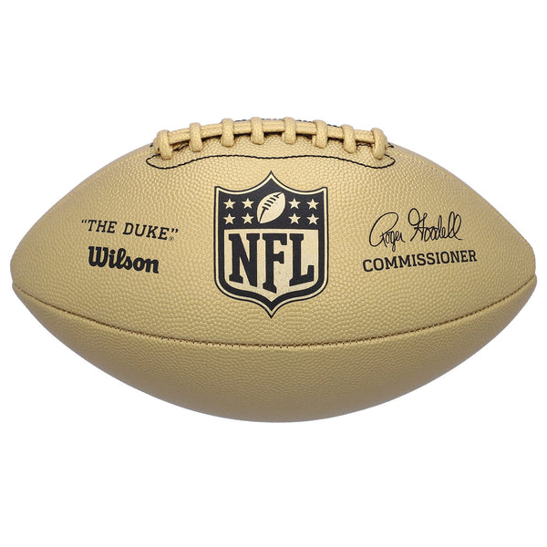 Wilson The Duke NFL Metallic Edition Football - Official Size, Gold