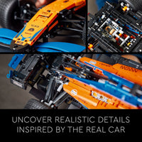 Thumbnail for LEGO 42141 Technic McLaren Formula 1 2022 Replica Race Car Model Building Kit, F1 Motor Sport Set Birthday Gift Idea for Adults, Men, Women, Him, Her, Husband, Collectible Home Decor