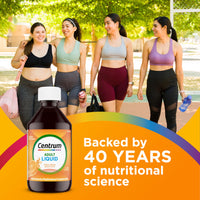 Thumbnail for Centrum Liquid Multivitamin for Adults, Multivitamin/Multimineral Supplement with B Vitamins and Antioxidants, Citrus Flavor - 8 Fl Oz