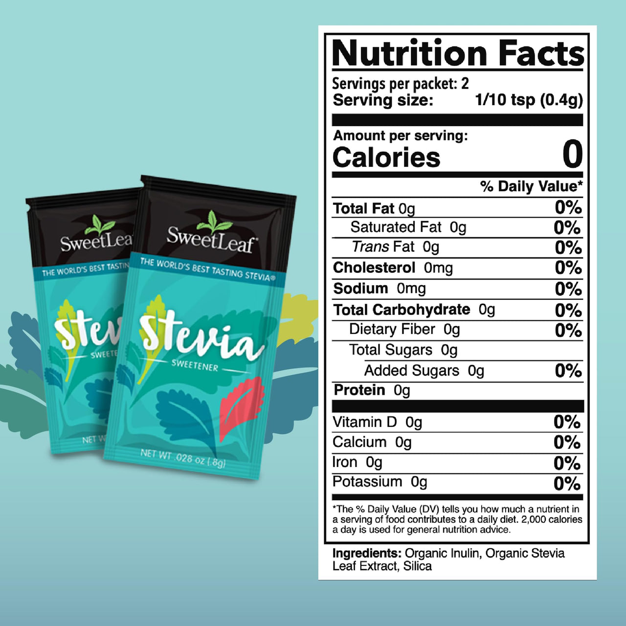 SweetLeaf Stevia Powder Packets - Zero Calorie Sweetener with Stevia Leaf Extract, No Artificial Sweetener Additive, Sugar Free, Keto Friendly, Non GMO, Gluten Free - 70 Packets (Pack of 1)
