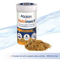 Thumbnail for Aqueon Nutrinsect Fish-Free Fish Food, Goldfish Flakes, 1.59 oz