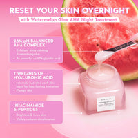 Thumbnail for Glow Recipe Travel Size Watermelon Glow AHA Night Treatment - Overnight Resurfacing Mask with AHA Complex, Hyaluronic Acid, Niacinamide & Watermelon Enzymes for Smooth, Glowing, Even-Toned Skin (25ml)