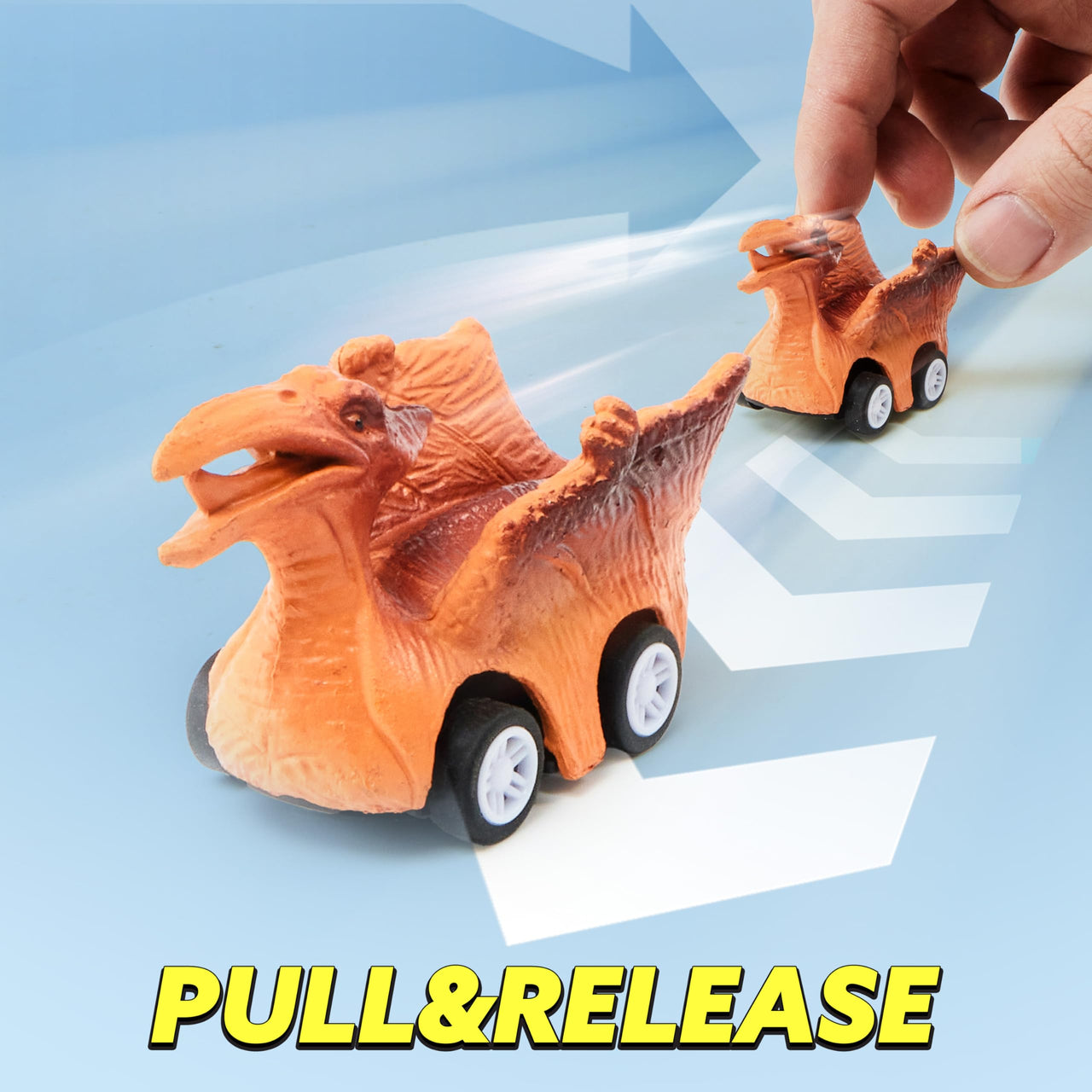 JOYIN 13 in 1 Dinosaur Toys for Kids 3-5, Triceraptor Dinosaur Truck with 12 Pull Back Cars, Birthday Gifts Toys for 3 4 5+ Year Old Boy, Transport Carrier Truck for Toddlers 3-4 Years
