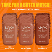Thumbnail for NYX PROFESSIONAL MAKEUP Matte Buttermelt Bronzer, Longwear Face Makeup with Up to 12 Hours of Wear, Vegan Formula - Do Butta (Deep Golden)