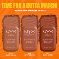 Thumbnail for NYX PROFESSIONAL MAKEUP Matte Buttermelt Bronzer, Longwear Face Makeup with Up to 12 Hours of Wear, Vegan Formula - Butta Biscuit (Medium Rosy Warm)