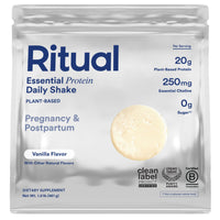 Thumbnail for Ritual Prenatal Vegan Protein Powder - 20g Pea Protein and Choline to Support Pregnancy, Postpartum, Lactation and Lean Muscle* - Tested for Heavy Metals - Sugar Free** - Non-GMO - Vanilla - 1 Lbs