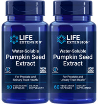 Thumbnail for Life Extension Water-Soluble Pumpkin Seed Extract, 60 Vegetarian Capsules (Pack of 2)