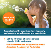 Thumbnail for Carlson - Kid's Super Daily D3, Vitamin D Drops for Kids, 400 IU per drop, 1-Year Supply, Heart & Immune Health, Vegetarian, Liquid Vitamin D Drops, Unflavored, 365 drops