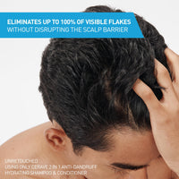 Thumbnail for CeraVe 2 In 1 Hydrating Anti Dandruff Shampoo And Conditioner, 1% Pyrithione Zinc Dandruff Treatment, Color Safe & Sulfate Free Shampoo And Conditioner, Helps Eliminate Dandruff & Relieve Itchy Scalp