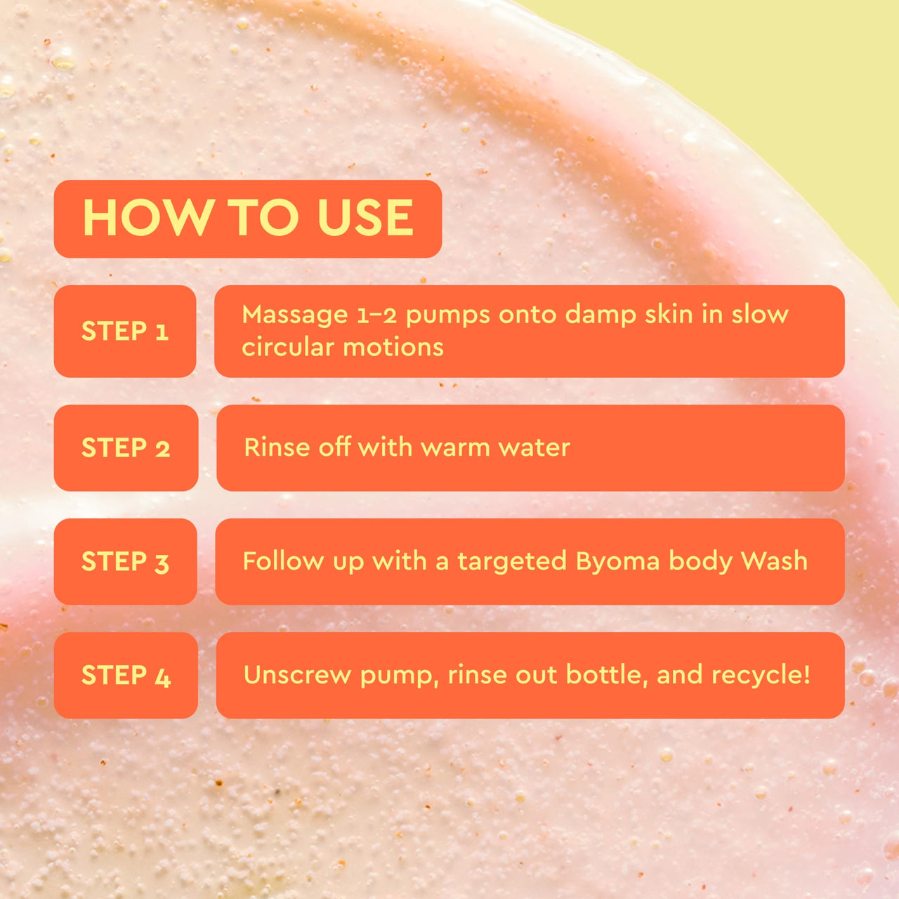 BYOMA Smoothing Body Polish - For Breakouts & Textured Skin - Exfoliating Body Scrub with PHA & Panthenol - Restores Skin Barrier & Soothes Inflammation - 10.14 fl oz