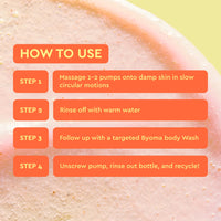 Thumbnail for BYOMA Smoothing Body Polish - For Breakouts & Textured Skin - Exfoliating Body Scrub with PHA & Panthenol - Restores Skin Barrier & Soothes Inflammation - 10.14 fl oz