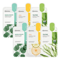 Thumbnail for Mediheal Sheet Mask Essential HERO 6 pack (Tea Tree, Madecassoside, Vita)| Korean Skincare Facial Sheet Mask Combo Moisturizing, Soothing and for Blemishes