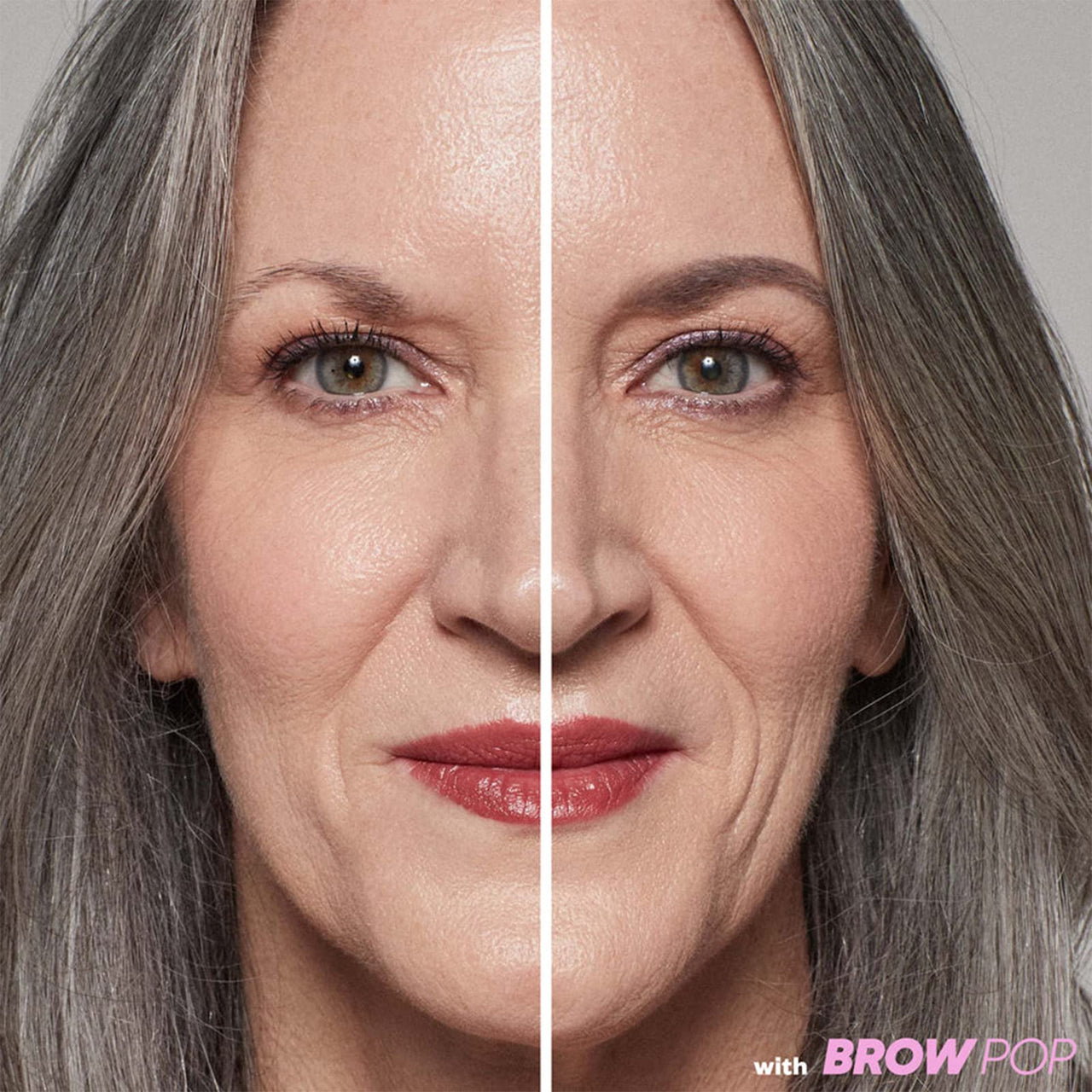Kosas Brow Pop - Longwear Eyebrow Makeup, Dual-Sided Defining Pencil with Castor Oil for Soft, Natural Look of Real Hair -Grey