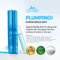 Thumbnail for VT COSMETICS Hydrop Reedle Shot 100 Serum with Hyaluronic Acid & Hydrating Exosome Microneedling Formula, Korean Skin Booster, 1.69 fl oz(50ml)