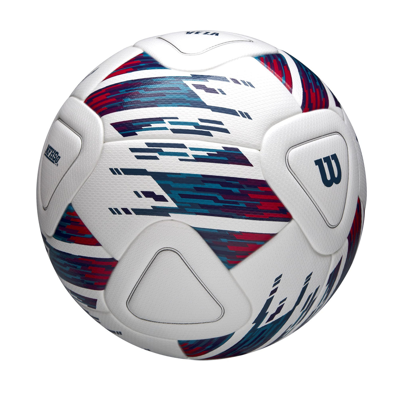 WILSON NCAA Veza Match Soccer Ball - Size 5, White/Blue/Purple